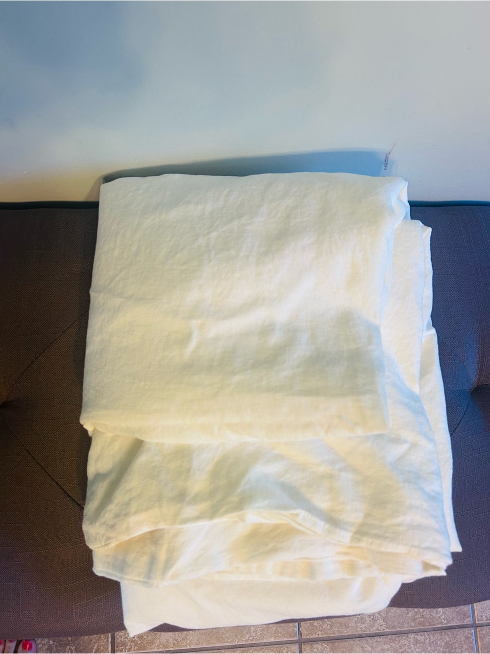 NWT Quince Luxury European Linen Ivory Duvet Cover! - Picture 7 of 9